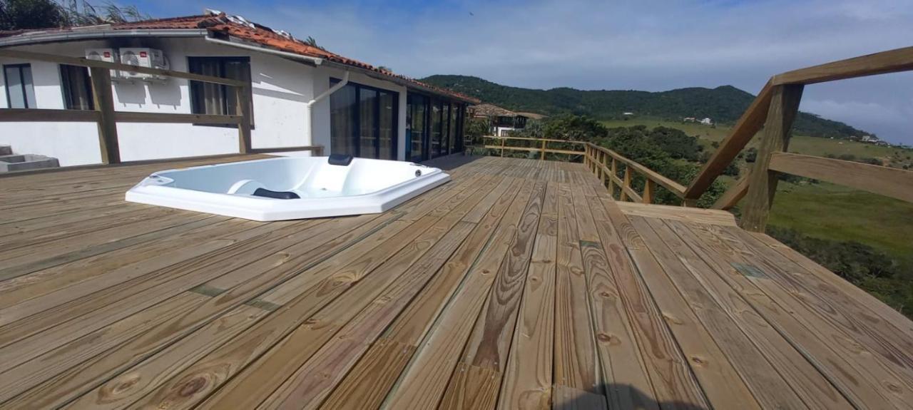 Villa Santorini Praia Do Rosa Com Piscina E Jacuzzi Exteriör bild