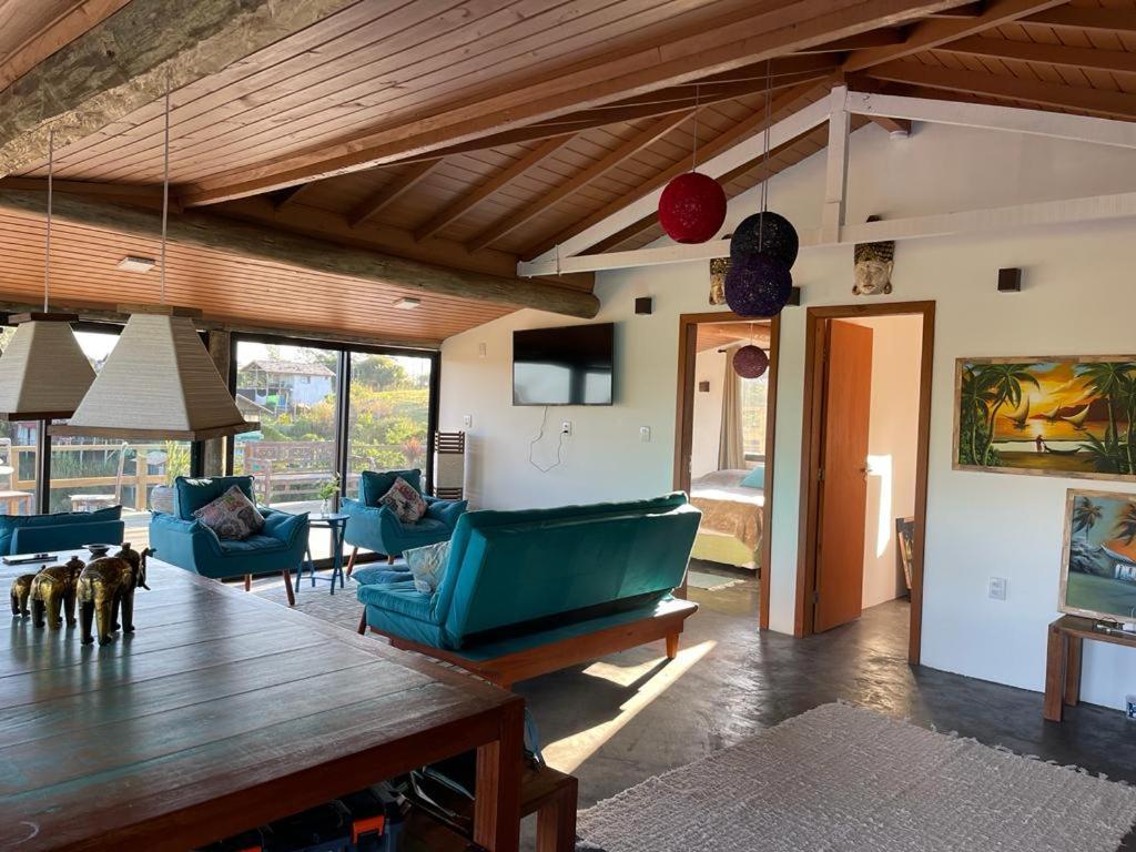 Villa Santorini Praia Do Rosa Com Piscina E Jacuzzi Exteriör bild